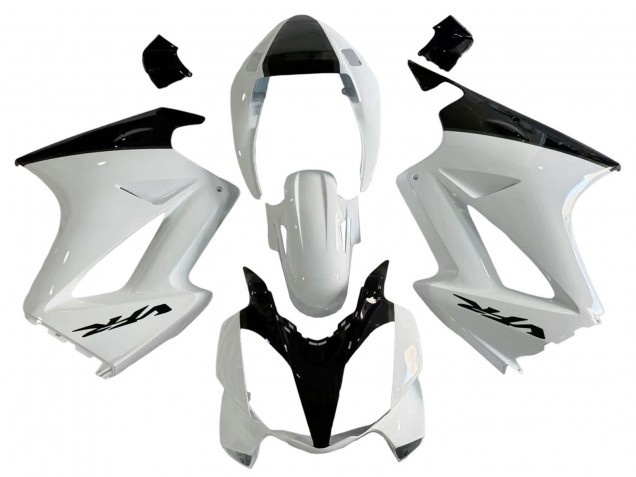 Migliori Carena Moto Honda VFR 800 2002-2013 - Bianco Perla Nero Lucido Decal