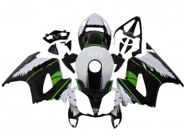Migliori Carena Moto Honda VFR 800 2002-2013 - Bianco Verde Nero Lucido