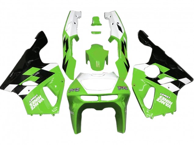Migliori Carena Moto Kawasaki ZX7R 1996-2003 - Bianco Verde Nero Lucido