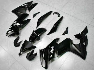 Migliori Carena Moto Kawasaki EX650 2009-2011 - Nero Lucido Bianco Decal