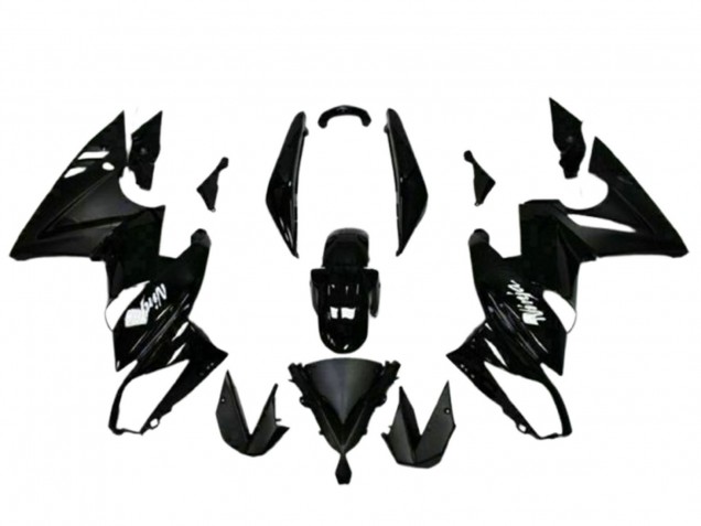 Migliori Carena Moto Kawasaki EX650 2009-2011 - Nero Lucido Bianco Decal