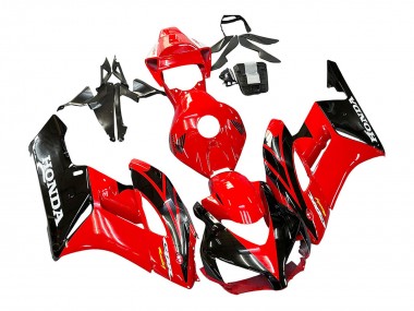 Migliori Carena Moto Honda CBR1000RR 2004-2005 - Rosso Nero Lucido Corsa