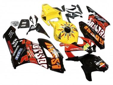 Migliori Carena Moto Honda CBR1000RR 2004-2005 - Giallo Arancia Nero Lucido Repsol Rossi 46