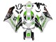 Migliori Carena Moto Honda CBR1000RR 2004-2005 - Bianco Verde Nero Lucido Hannspree 52