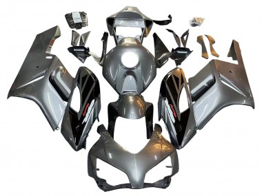 Migliori Carena Moto Honda CBR1000RR 2004-2005 - Argento Nero Lucido
