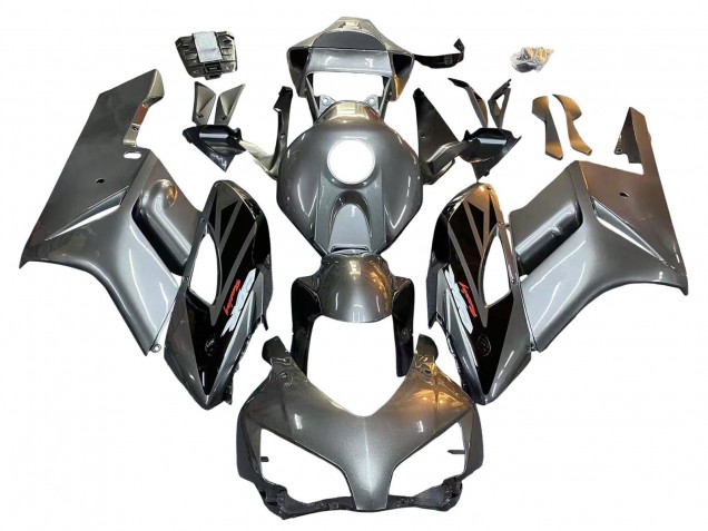 Migliori Carena Moto Honda CBR1000RR 2004-2005 - Argento Nero Lucido