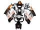 Migliori Carena Moto Honda CBR1000RR 2004-2005 - Arancia Argento Nero Lucido Repsol