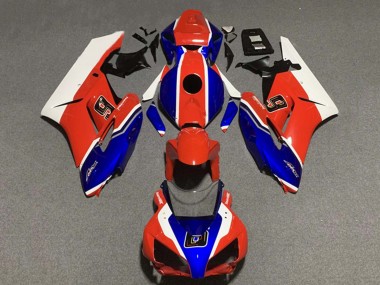 Migliori Carena Moto Honda CBR1000RR 2004-2005 - Bianco Rosso Blu 6