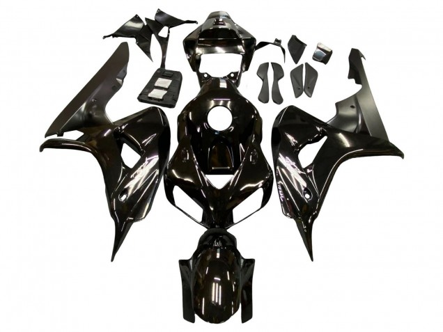 Migliori Carena Moto Honda CBR1000RR 2006-2007 - Nero Lucido Nero Opaco