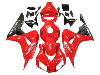 Migliori Carena Moto Honda CBR1000RR 2006-2007 - Rosso Nero Opaco