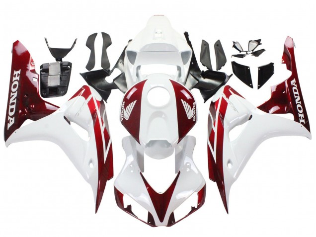 Migliori Carena Moto Honda CBR1000RR 2006-2007 - Bianco Rosso