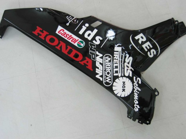 Migliori Carena Moto Honda CBR1000RR 2006-2007 - Bianco Verde Nero Lucido Hannspree 52