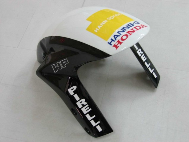 Migliori Carena Moto Honda CBR1000RR 2006-2007 - Bianco Verde Nero Lucido Hannspree 52