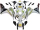 Migliori Carena Moto Honda CBR1000RR 2006-2007 - Bianco Verde Nero Lucido Hannspree 52