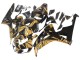 Migliori Carena Moto Honda CBR1000RR 2006-2007 - Oro Nero Lucido