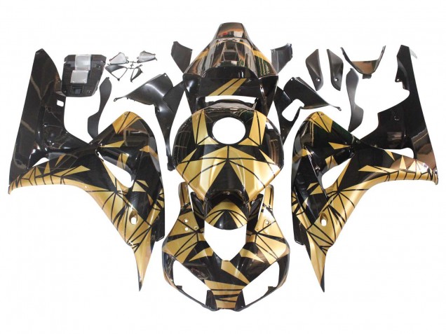 Migliori Carena Moto Honda CBR1000RR 2006-2007 - Oro Nero Lucido