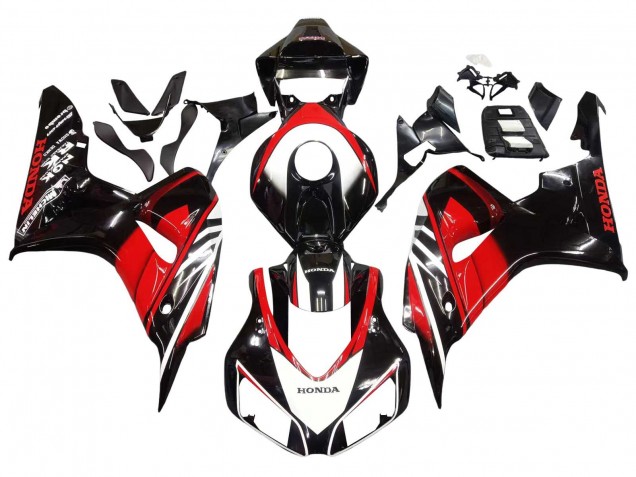 Migliori Carena Moto Honda CBR1000RR 2006-2007 - Rosso Nero Lucido