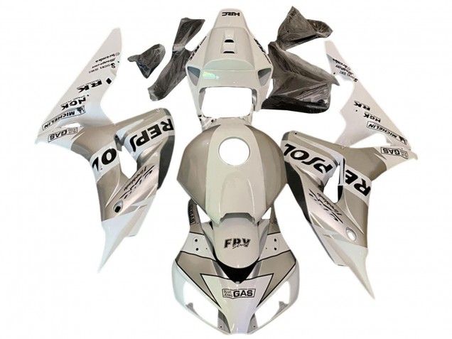 Migliori Carena Moto Honda CBR1000RR 2006-2007 - Bianco Grigio Repsol