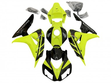 Migliori Carena Moto Honda CBR1000RR 2006-2007 - Giallo Nero Lucido