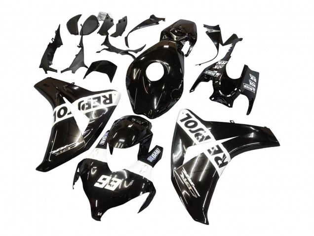 Migliori Carena Moto Honda CBR1000RR 2008-2011 - Nero Lucido Bianco Repsol 93