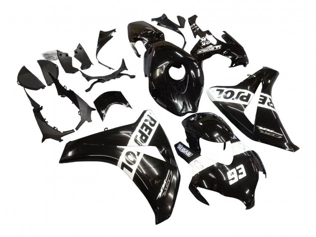 Migliori Carena Moto Honda CBR1000RR 2008-2011 - Nero Lucido Bianco Repsol 93
