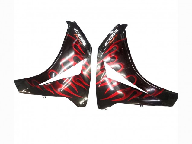 Migliori Carena Moto Honda CBR1000RR 2008-2011 - Nero Lucido Rosso Fiamma