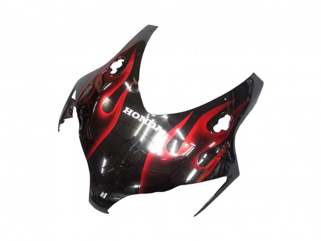 Migliori Carena Moto Honda CBR1000RR 2008-2011 - Nero Lucido Rosso Fiamma