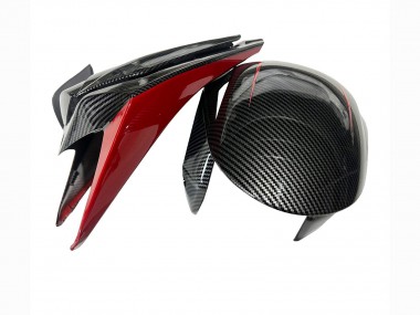 Migliori Carena Moto Honda CBR1000RR 2008-2011 - Nero Fibra di Carbonio Rosso