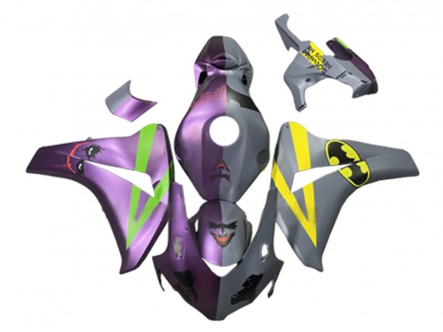 Migliori Carena Moto Honda CBR1000RR 2008-2011 - Viola Verde Grigio Giallo