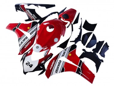 Migliori Carena Moto Honda CBR1000RR 2008-2011 - Bianco Rosso Nero Lucido Corsa 24