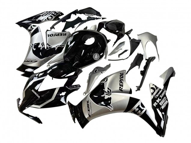 Migliori Carena Moto Honda CBR1000RR 2012-2016 - Argento Nero Lucido Repsol Red Bull