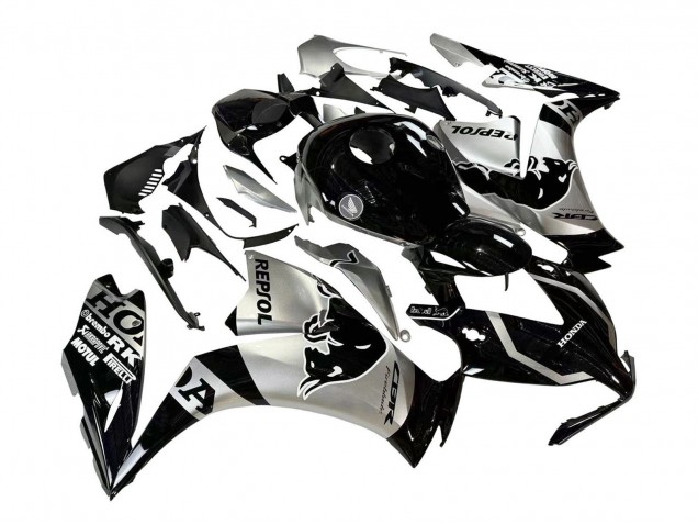 Migliori Carena Moto Honda CBR1000RR 2012-2016 - Argento Nero Lucido Repsol Red Bull