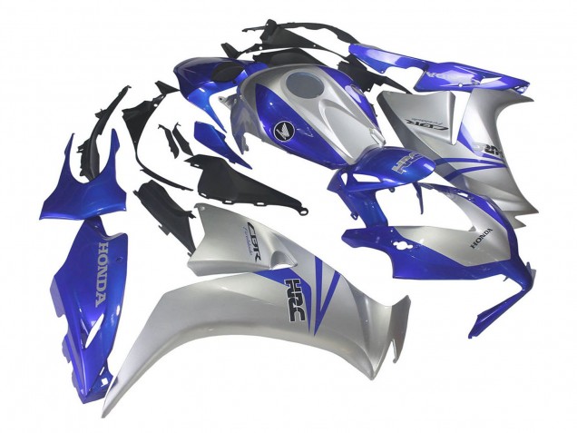 Migliori Carena Moto Honda CBR1000RR 2012-2016 - Argento Blu HRC