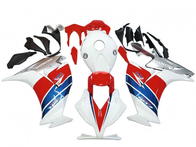 Migliori Carena Moto Honda CBR1000RR 2012-2016 - Bianco Argento Blu Rosso