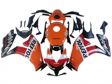 Migliori Carena Moto Honda CBR1000RR 2012-2016 - Arancia Bianco Rosso Repsol