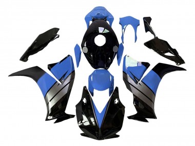 Migliori Carena Moto Honda CBR1000RR 2012-2016 - Azzurro Chiaro Argento Nero Lucido