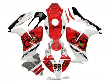 Migliori Carena Moto Honda CBR1000RR 2012-2016 - Bianco Rosso Nero Go Fun