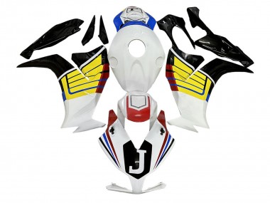 Migliori Carena Moto Honda CBR1000RR 2012-2016 - Bianco Giallo Nero