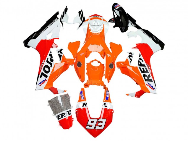 Migliori Carena Moto Honda CBR1000RR 2017-2023 - Bianco Arancia Rosso Nero Lucido HRC Repsol 93