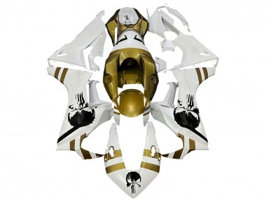 Migliori Carena Moto Honda CBR1000RR 2017-2023 - Bianco Oro Scuro