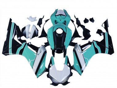 Migliori Carena Moto Honda CBR1000RR 2017-2023 - Bianco Azzurro Chiaro Nero Lucido