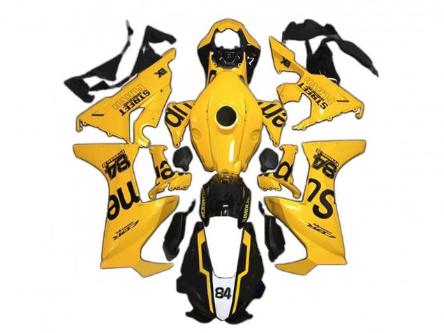 Migliori Carena Moto Honda CBR1000RR 2017-2023 - Giallo Nero Lucido Supreme 84