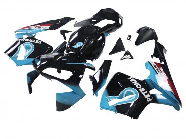 Migliori Carena Moto Honda CBR600RR 2003-2004 - Azzurro Chiaro Rosso Nero Lucido Dunlop
