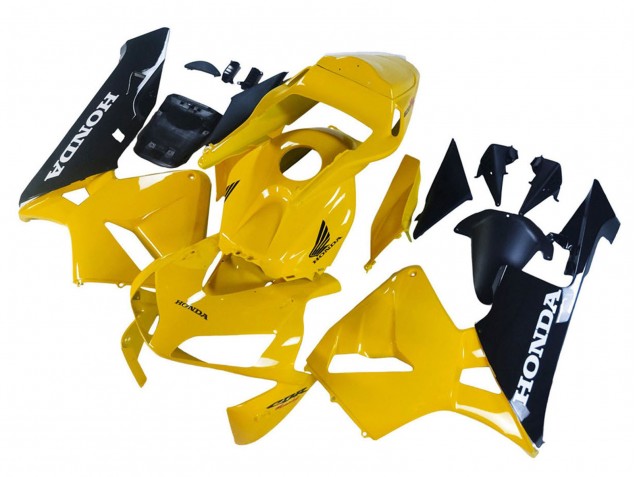 Migliori Carena Moto Honda CBR600RR 2003-2004 - Giallo Nero Lucido