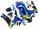 Migliori Carena Moto Honda CBR600RR 2003-2004 - Blu Neon Giallo Nero Lucido Squalo
