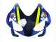 Migliori Carena Moto Honda CBR600RR 2003-2004 - Blu Neon Giallo Nero Lucido Squalo