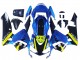 Migliori Carena Moto Honda CBR600RR 2003-2004 - Blu Neon Giallo Nero Lucido Squalo