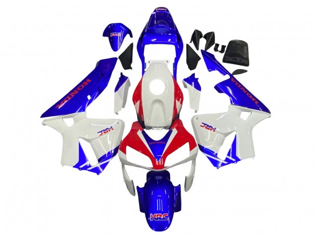 Migliori Carena Moto Honda CBR600RR 2003-2004 - Bianco Blu Rosso HRC