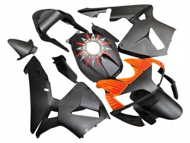 Migliori Carena Moto Honda CBR600RR 2003-2004 - Nero Opaco Arancia