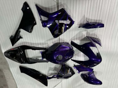 Migliori Carena Moto Honda CBR600RR 2003-2004 - Blu Scuro Nero Lucido